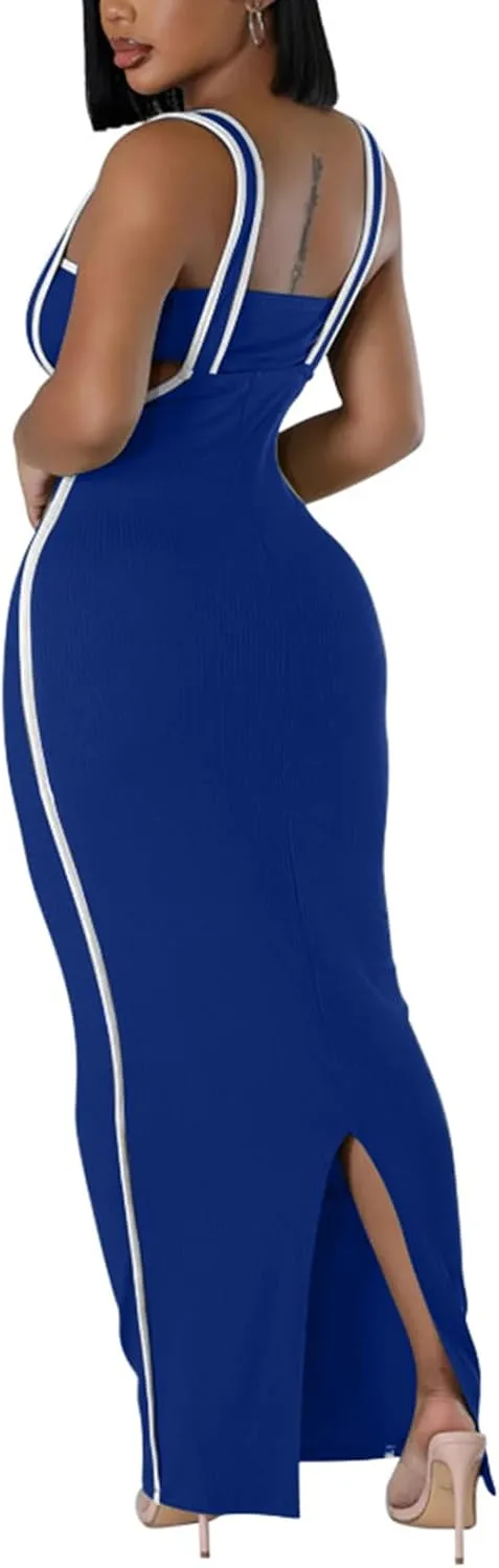 2 Piece Outfits for Women Summer Tube Crop Tops Sexy Bodycon Dresses Maxi Skirt Sets Overalls Jumpsuits Club Outfits