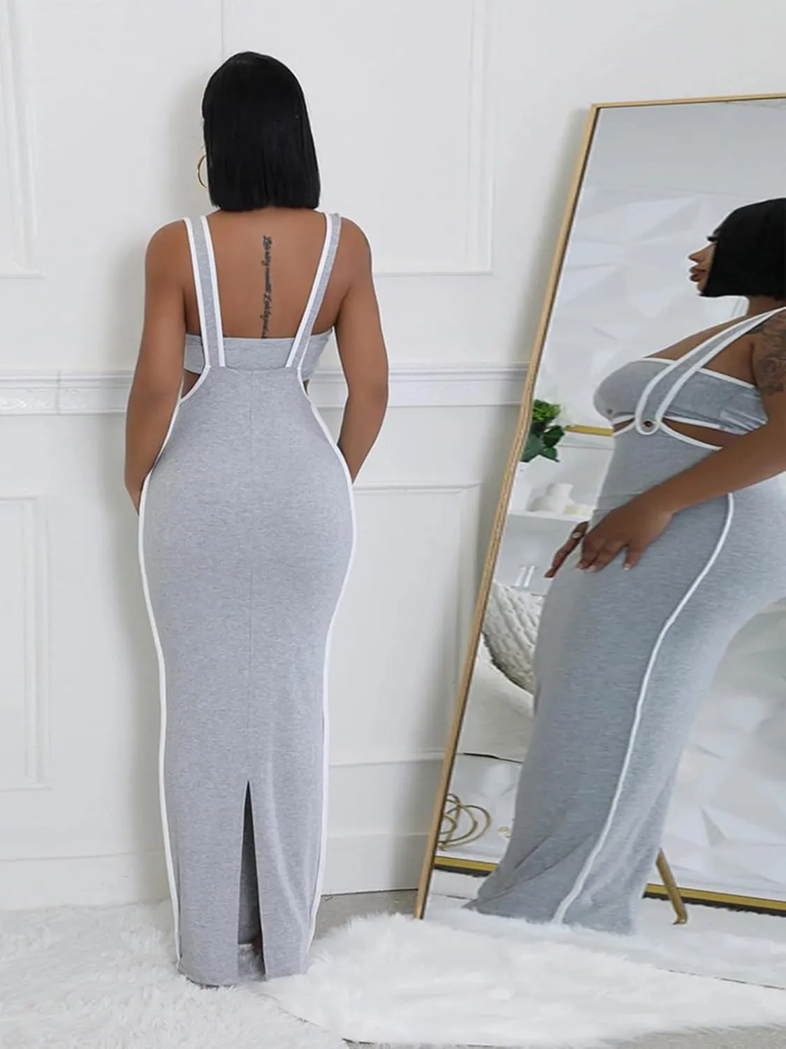 2 Piece Outfits for Women Summer Tube Crop Tops Sexy Bodycon Dresses Maxi Skirt Sets Overalls Jumpsuits Club Outfits