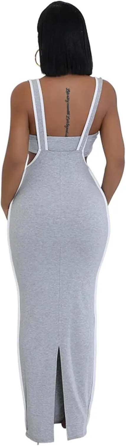 2 Piece Outfits for Women Summer Tube Crop Tops Sexy Bodycon Dresses Maxi Skirt Sets Overalls Jumpsuits Club Outfits