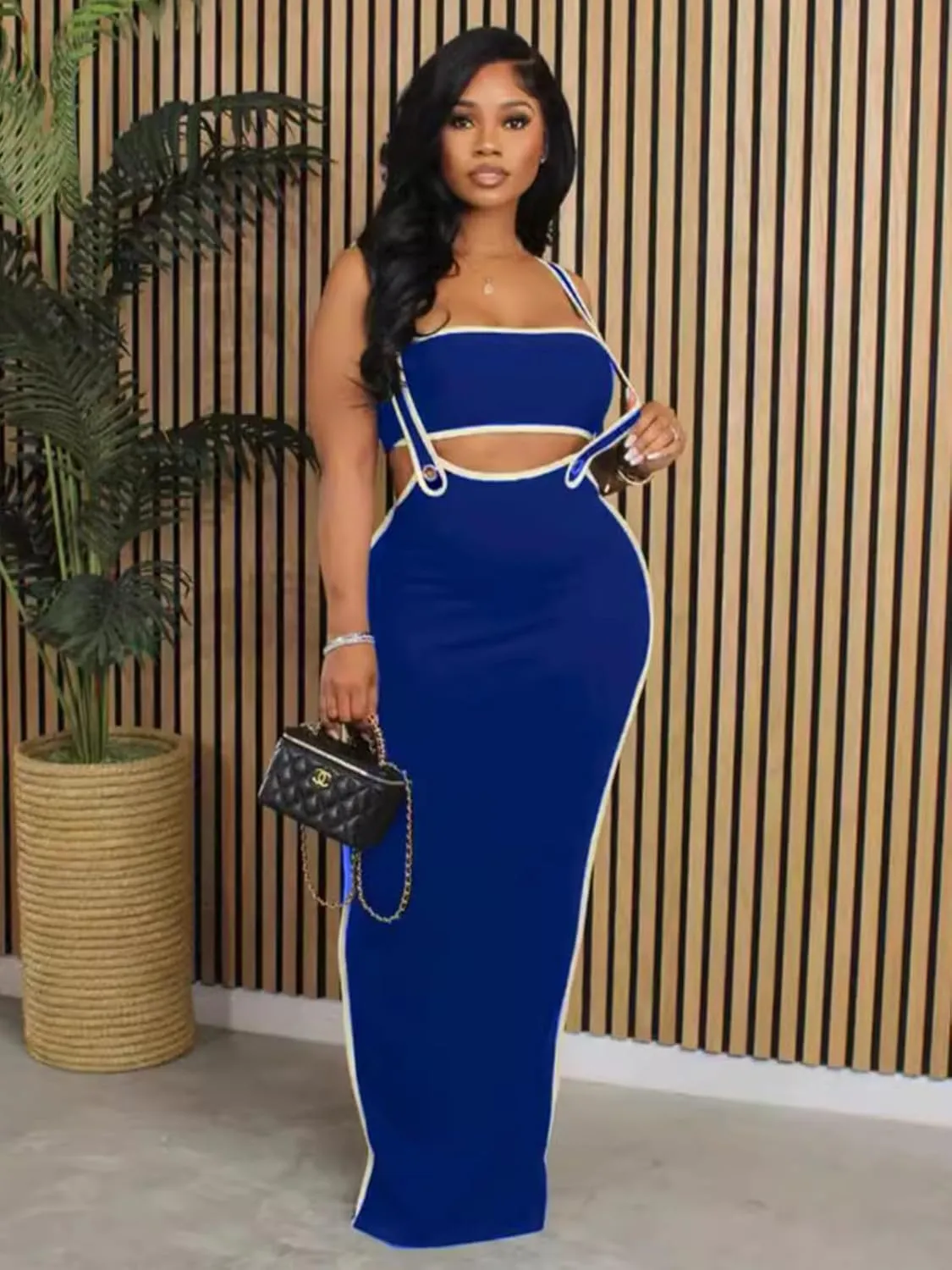 2 Piece Outfits for Women Summer Tube Crop Tops Sexy Bodycon Dresses Maxi Skirt Sets Overalls Jumpsuits Club Outfits