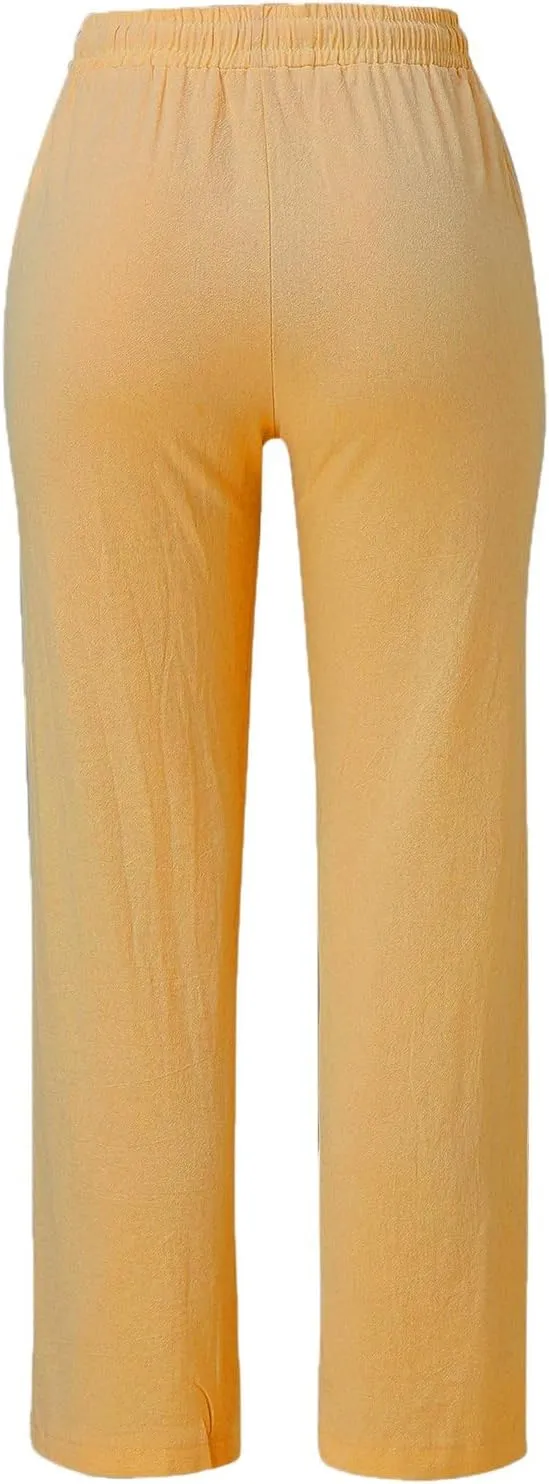 Bootcut Jeans for Women Winter Tailored Travel Jegging with Pockets Elastic Waist Flare Leggings