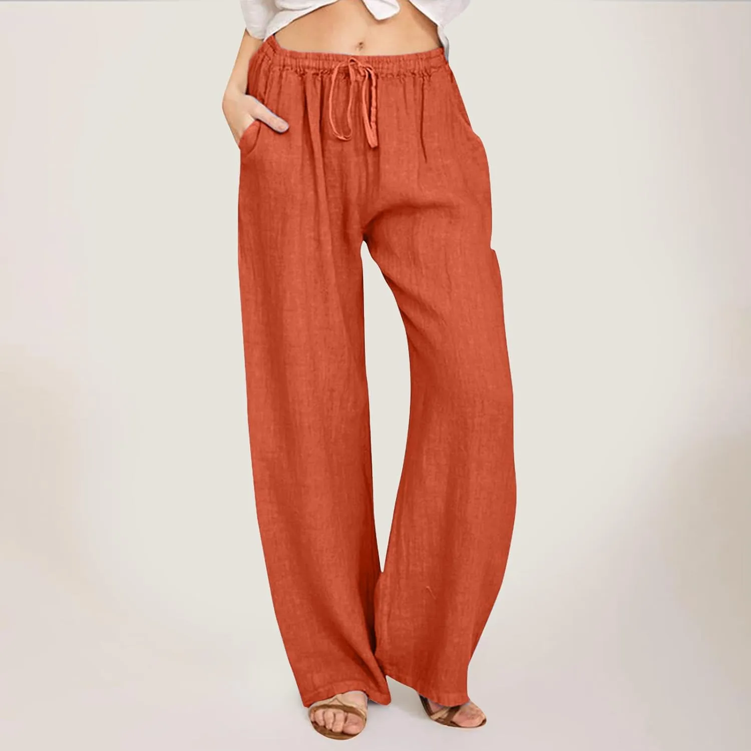 Bootcut Jeans for Women Winter Velvet Outfits Trousers with Pockets Straight Leg Straight Leg