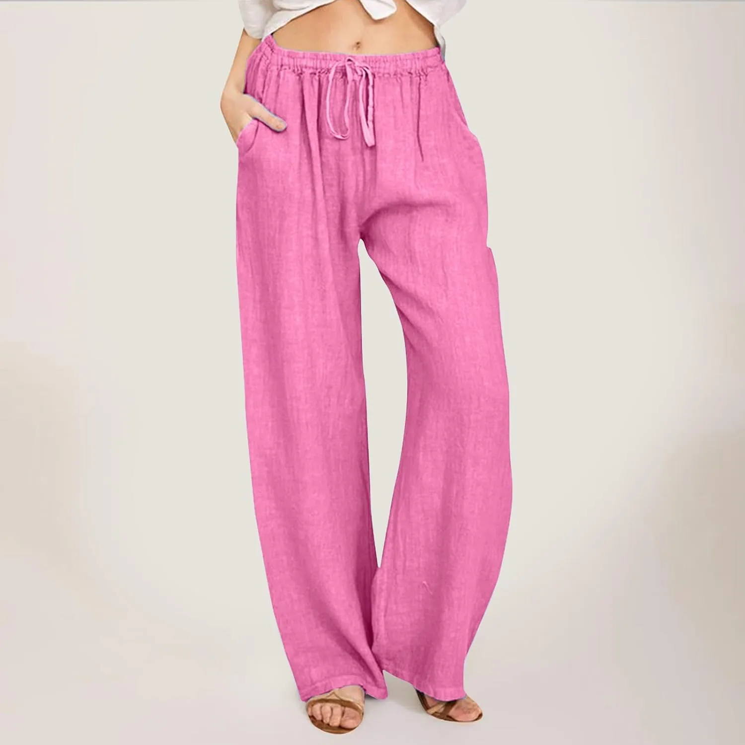 Bootcut Jeans for Women Winter Velvet Outfits Trousers with Pockets Straight Leg Straight Leg