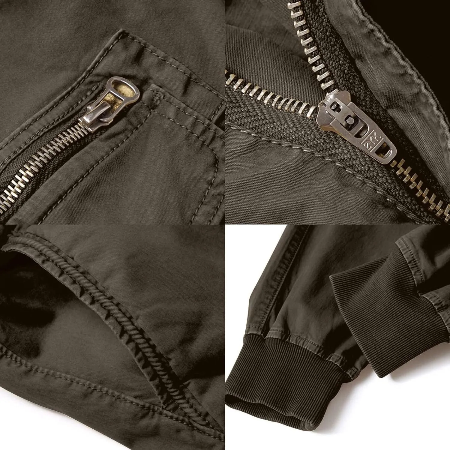 Cargo Pants Men Joggers Joggers with Zipper Pockets Camo Long Johns for Men Green Khaki Pants Mens Black Workout