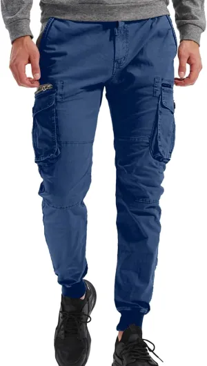 Cargo Pants Men Joggers Joggers with Zipper Pockets Camo Long Johns for Men Green Khaki Pants Mens Black Workout