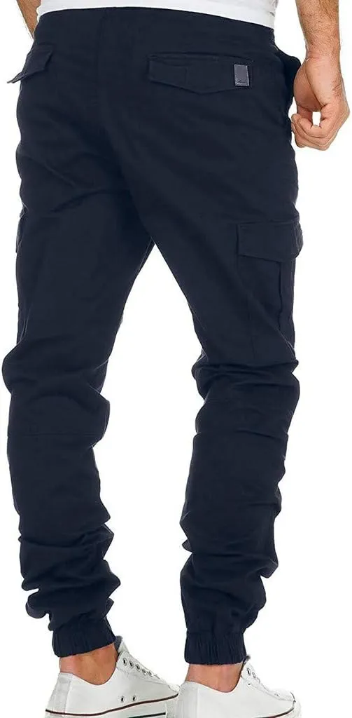 Cargo Pants Men Joggers Joggers with Zipper Pockets Camo Long Johns for Men Green Khaki Pants Mens Black Workout