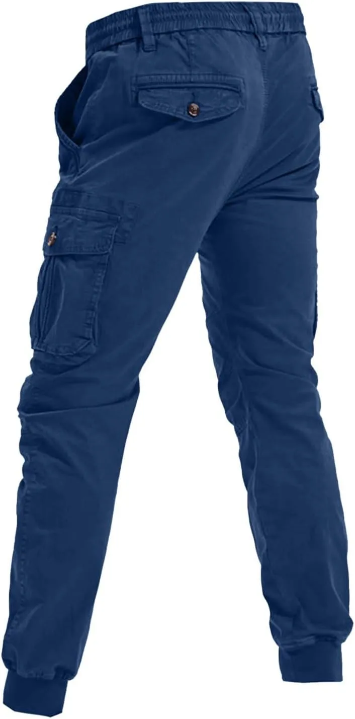 Cargo Pants Men Joggers Joggers with Zipper Pockets Camo Long Johns for Men Green Khaki Pants Mens Black Workout