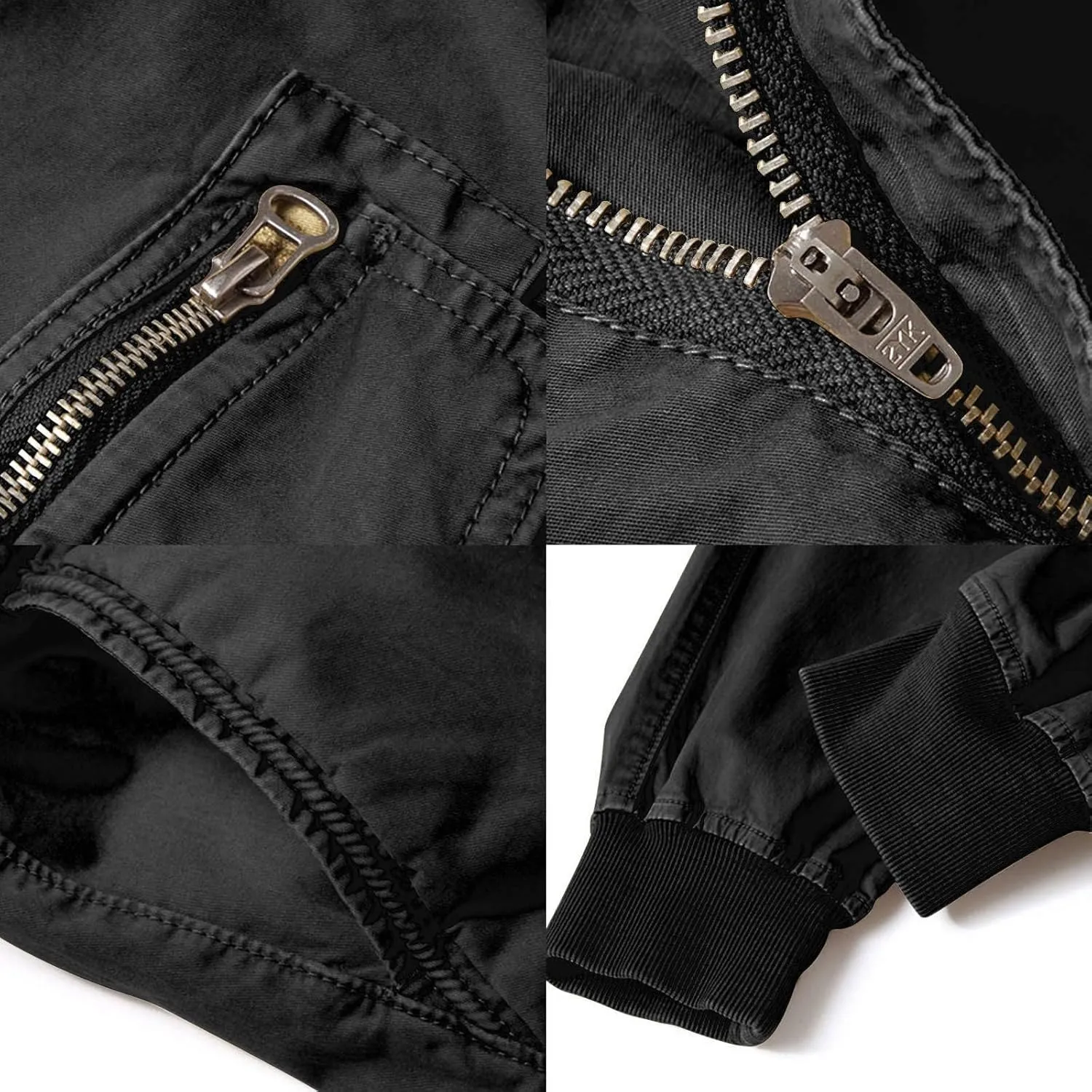 Cargo Pants Men Joggers Joggers with Zipper Pockets Camo Long Johns for Men Green Khaki Pants Mens Black Workout