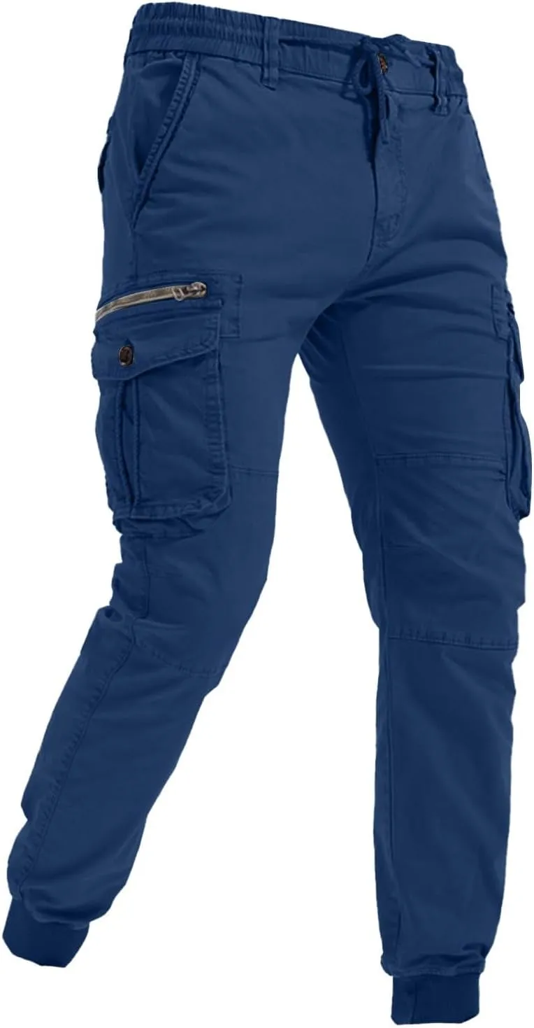 Cargo Pants Men Joggers Joggers with Zipper Pockets Camo Long Johns for Men Green Khaki Pants Mens Black Workout