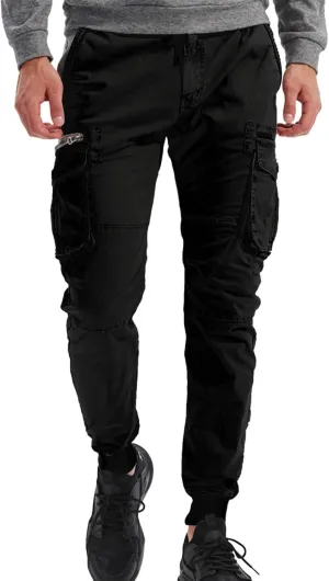 Cargo Pants Men Joggers Joggers with Zipper Pockets Camo Long Johns for Men Green Khaki Pants Mens Black Workout