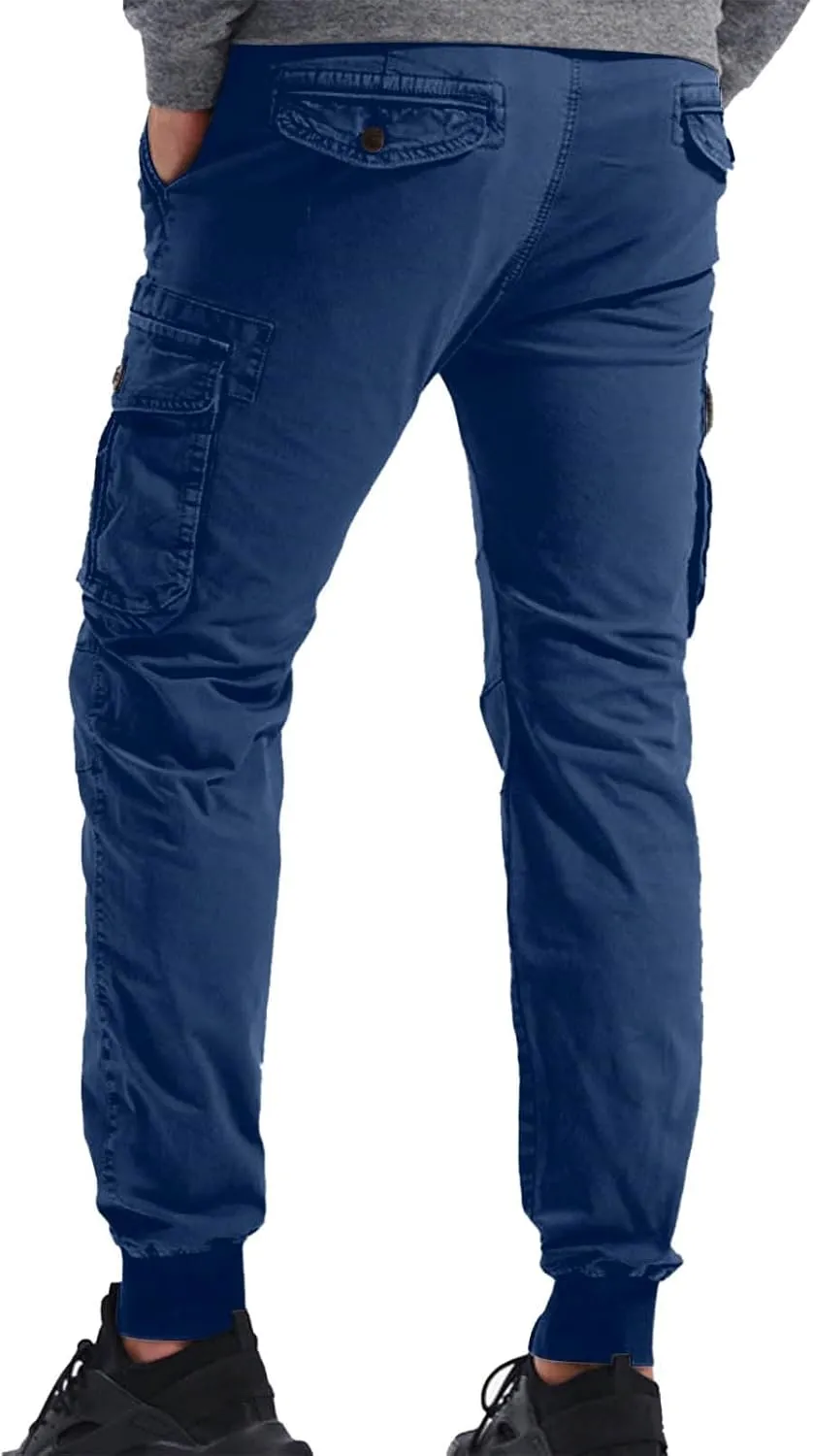 Cargo Pants Men Joggers Joggers with Zipper Pockets Camo Long Johns for Men Green Khaki Pants Mens Black Workout