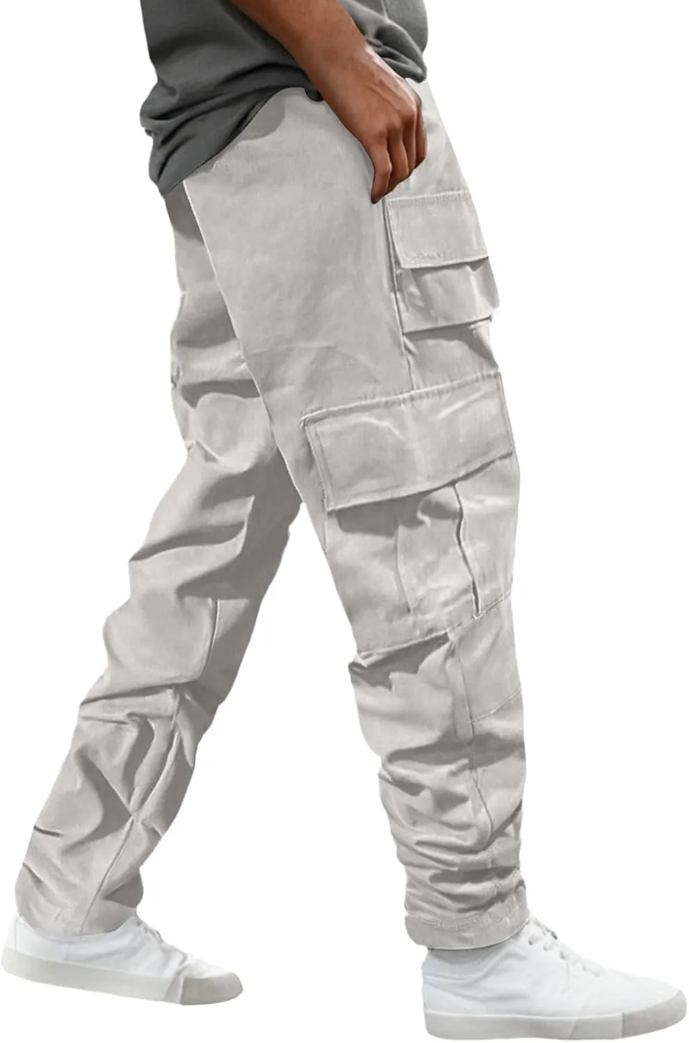 Chinos Pants Men Jeans Work Tactical Joggers Skinny Slim Fit Body Stretch Regular Fit Cargo Joggers Football Yoga
