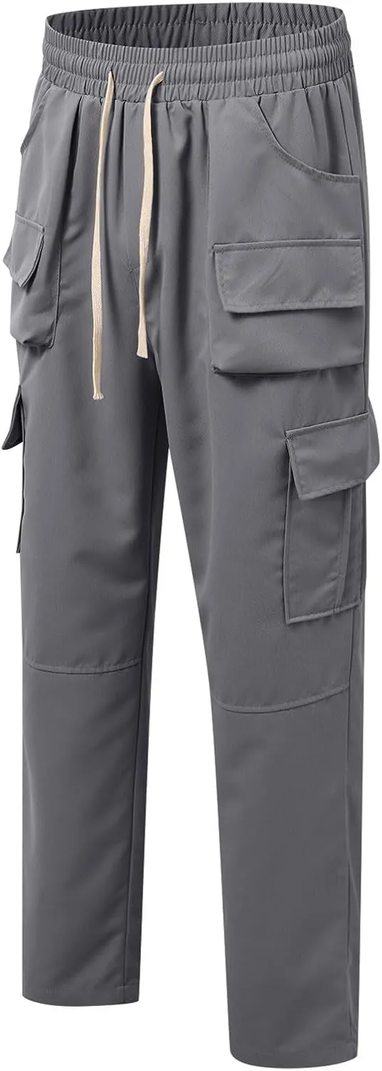 Chinos Pants Men Jeans Work Tactical Joggers Skinny Slim Fit Body Stretch Regular Fit Cargo Joggers Football Yoga