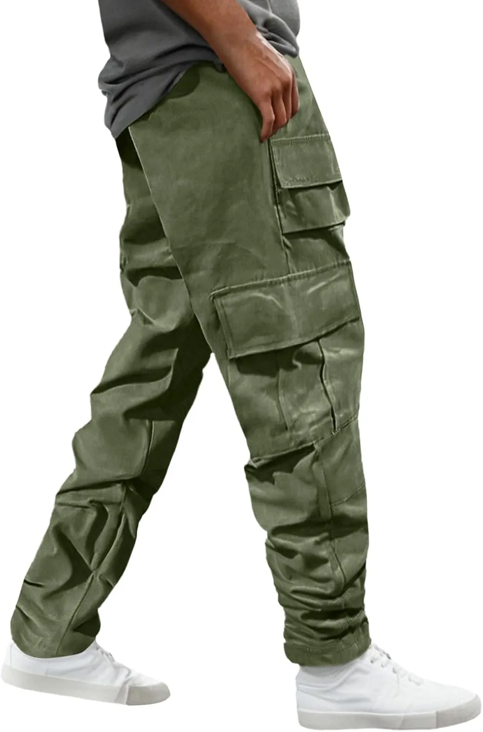 Chinos Pants Men Jeans Work Tactical Joggers Skinny Slim Fit Body Stretch Regular Fit Cargo Joggers Football Yoga