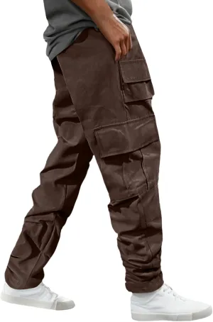 Chinos Pants Men Jeans Work Tactical Joggers Skinny Slim Fit Body Stretch Regular Fit Cargo Joggers Football Yoga