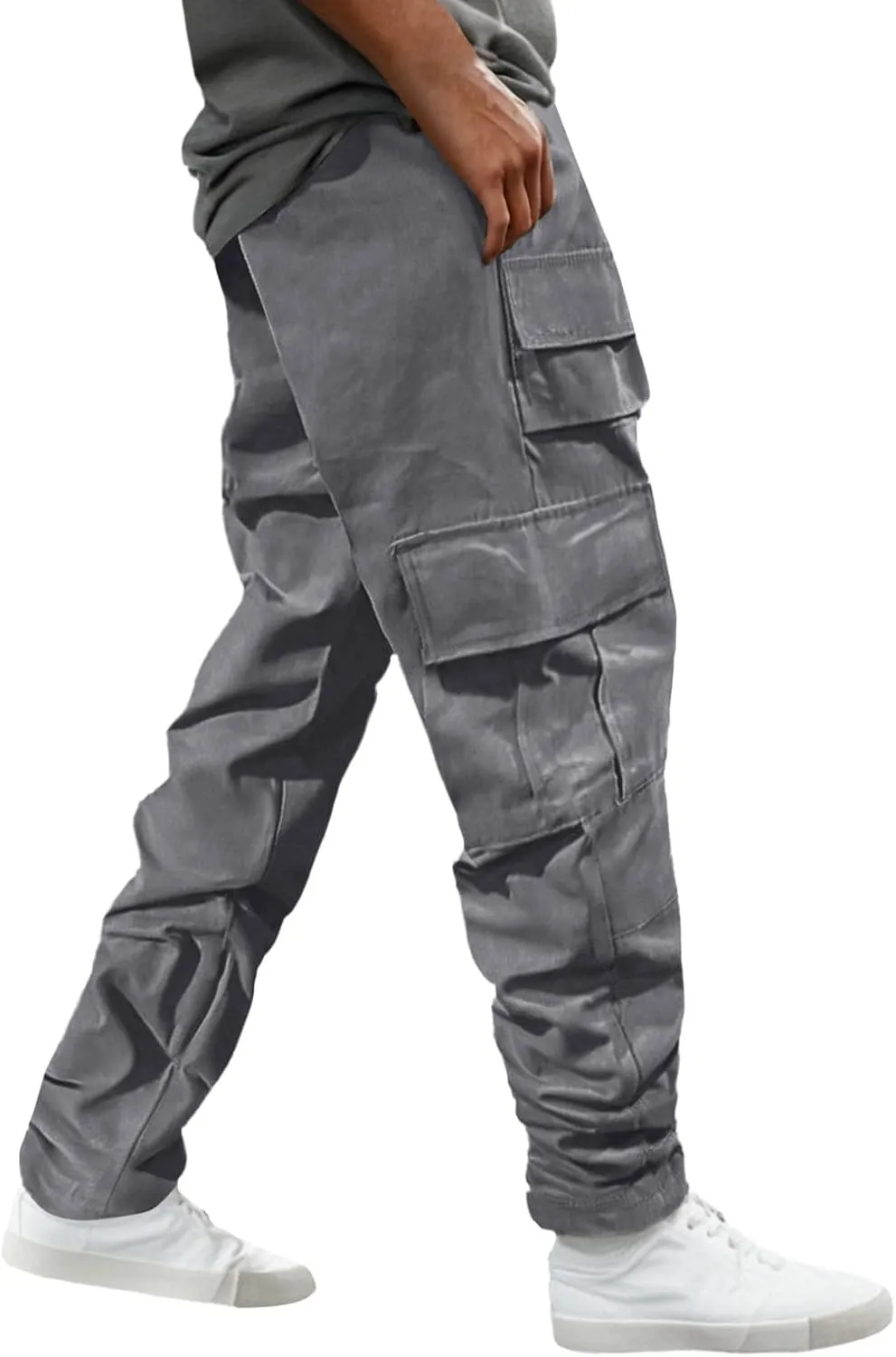 Chinos Pants Men Jeans Work Tactical Joggers Skinny Slim Fit Body Stretch Regular Fit Cargo Joggers Football Yoga