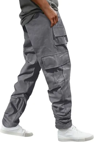 Chinos Pants Men Jeans Work Tactical Joggers Skinny Slim Fit Body Stretch Regular Fit Cargo Joggers Football Yoga