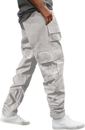 Chinos Pants Men Jeans Work Tactical Joggers Skinny Slim Fit Body Stretch Regular Fit Cargo Joggers Football Yoga