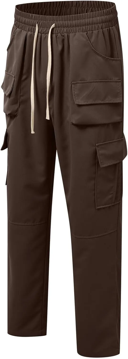 Chinos Pants Men Jeans Work Tactical Joggers Skinny Slim Fit Body Stretch Regular Fit Cargo Joggers Football Yoga