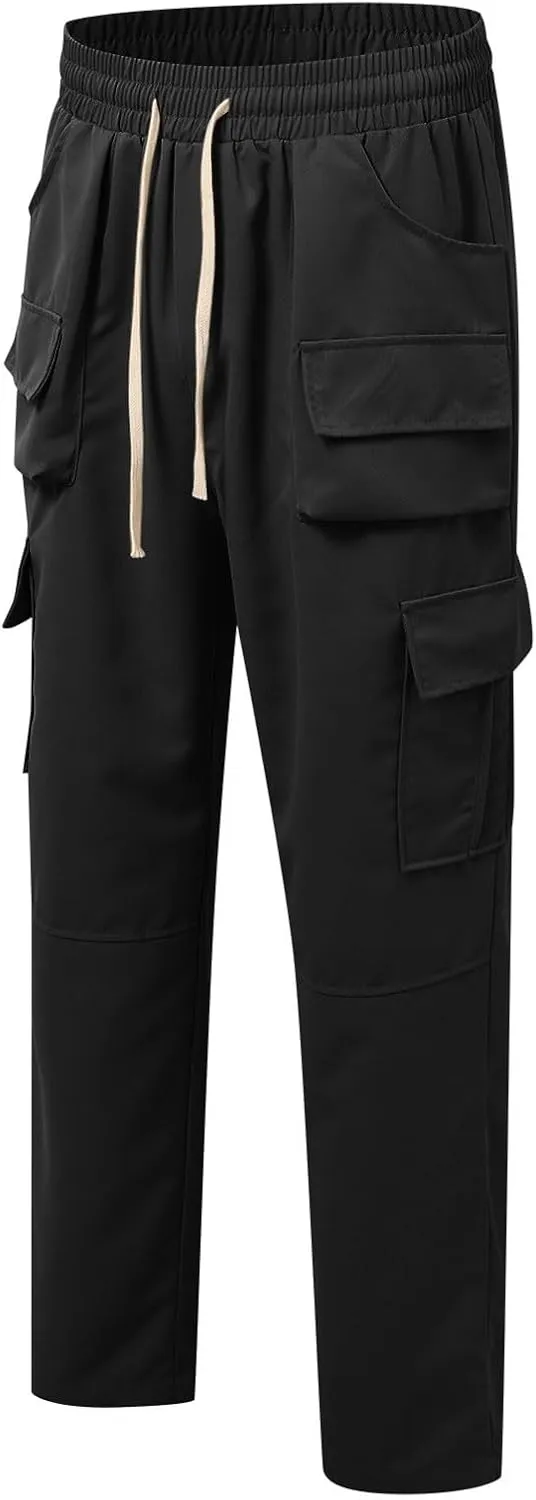 Chinos Pants Men Jeans Work Tactical Joggers Skinny Slim Fit Body Stretch Regular Fit Cargo Joggers Football Yoga