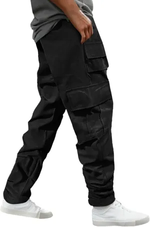 Chinos Pants Men Jeans Work Tactical Joggers Skinny Slim Fit Body Stretch Regular Fit Cargo Joggers Football Yoga