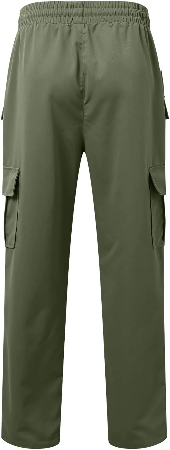 Chinos Pants Men Jeans Work Tactical Joggers Skinny Slim Fit Body Stretch Regular Fit Cargo Joggers Football Yoga