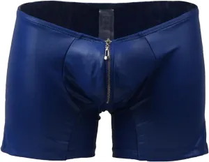 comeondear Men's Boxer Shorts Front Zipper Briefs Underwear Pouch Low Rise Trunks Hipster XS-L