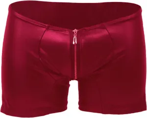 comeondear Men's Boxer Shorts Front Zipper Briefs Underwear Pouch Low Rise Trunks Hipster XS-L