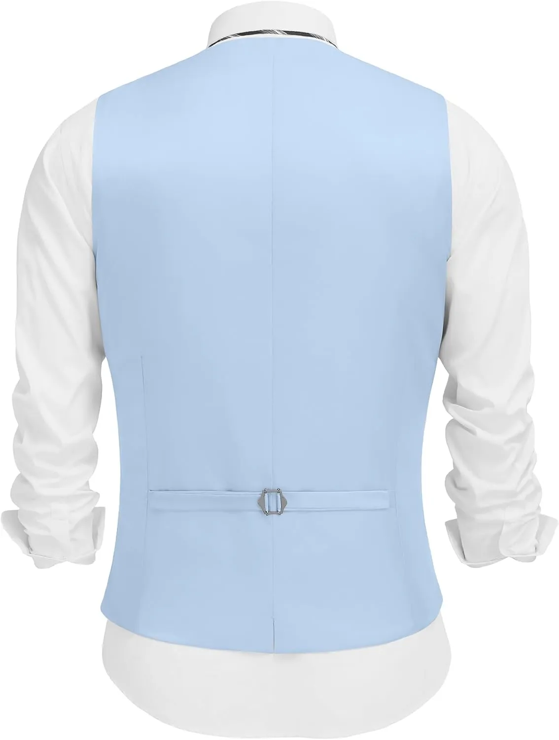 COOFANDY Men's Linen Vest Casual Linen Slim Fit Suit Vests Dress Waistcoat Wedding Business Prom