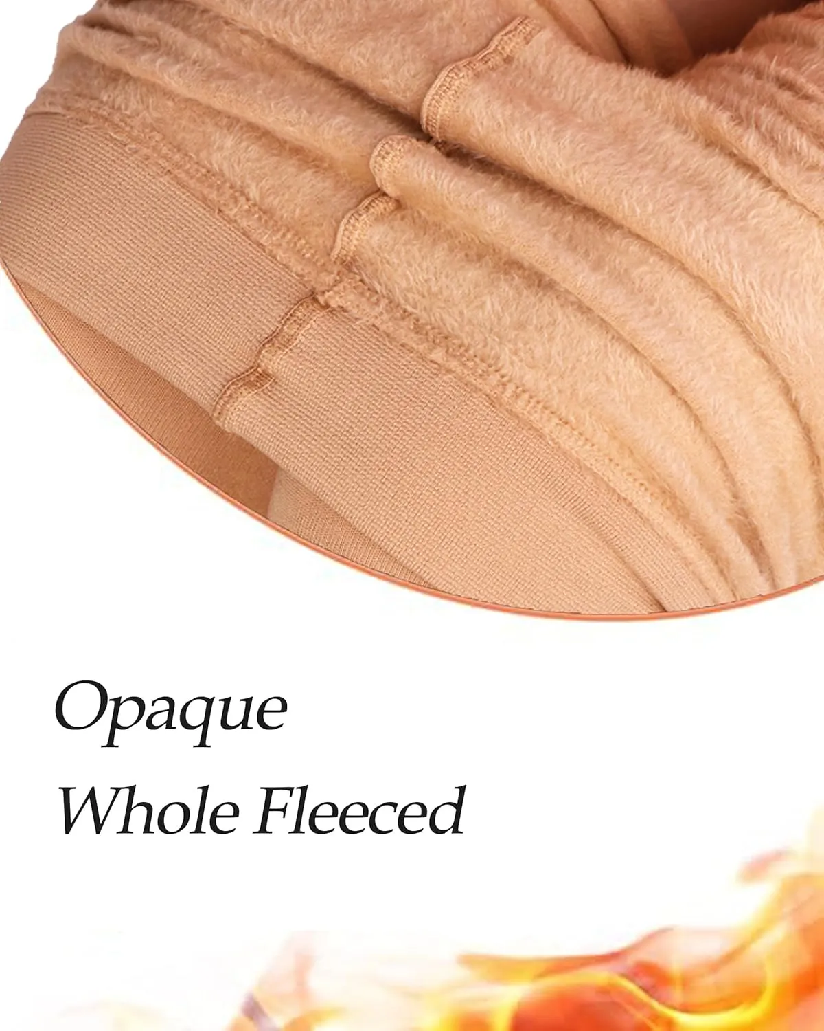 CozyWow Opaque Fleece Lined Tights for Women, Soft Warm Thermal Tights for Winter