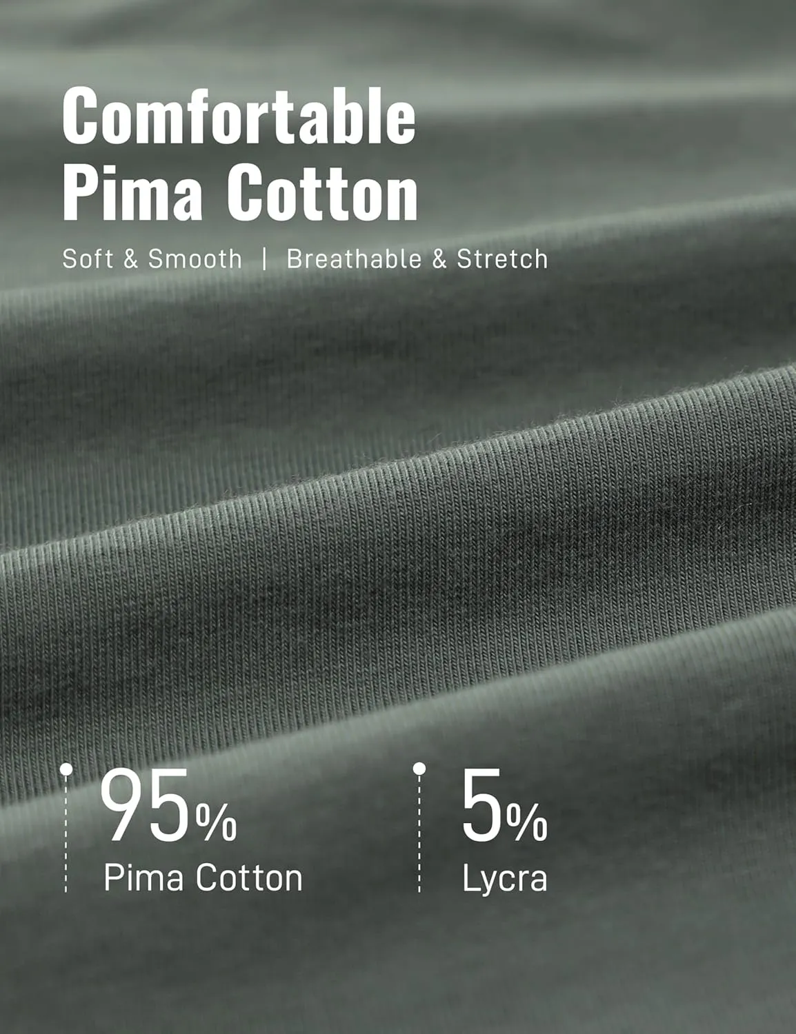 CRZ YOGA Mens Pima Cotton T-Shirts Short Sleeve Crew Neck Casual Shirts Breathable Workout Daily Tee Tops