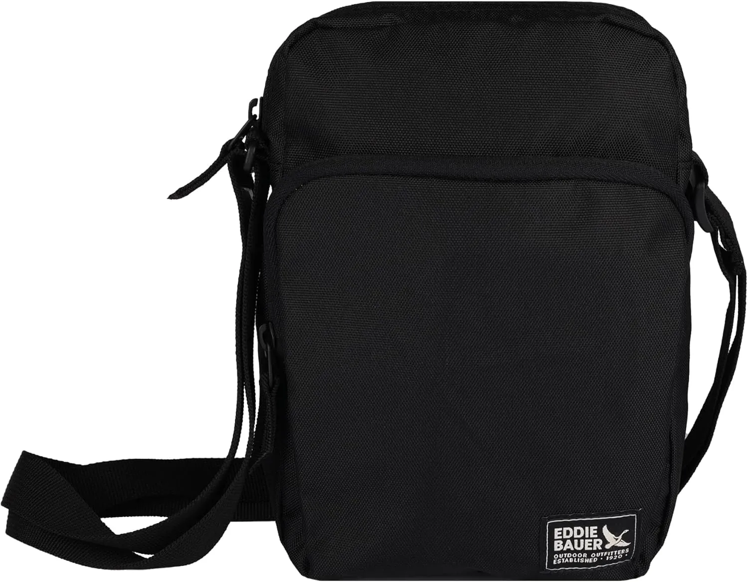 Eddie Bauer Jasper Crossbody Bag | Everyday Carry | Lightweight | Travel | Adjustable | 3L, Black, One Size