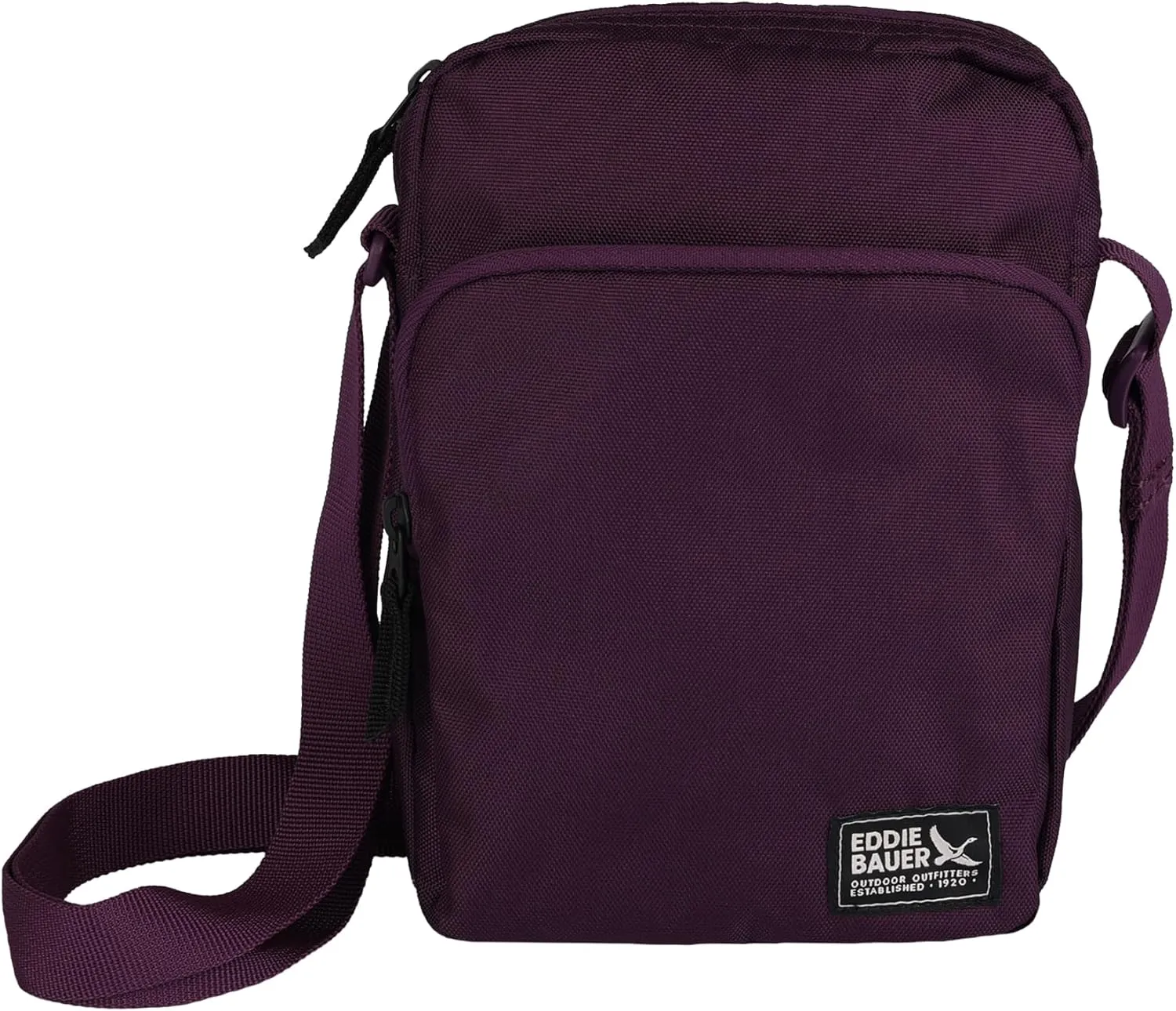Eddie Bauer Jasper Crossbody Bag | Everyday Carry | Lightweight | Travel | Adjustable | 3L, Dark Plum, One Size