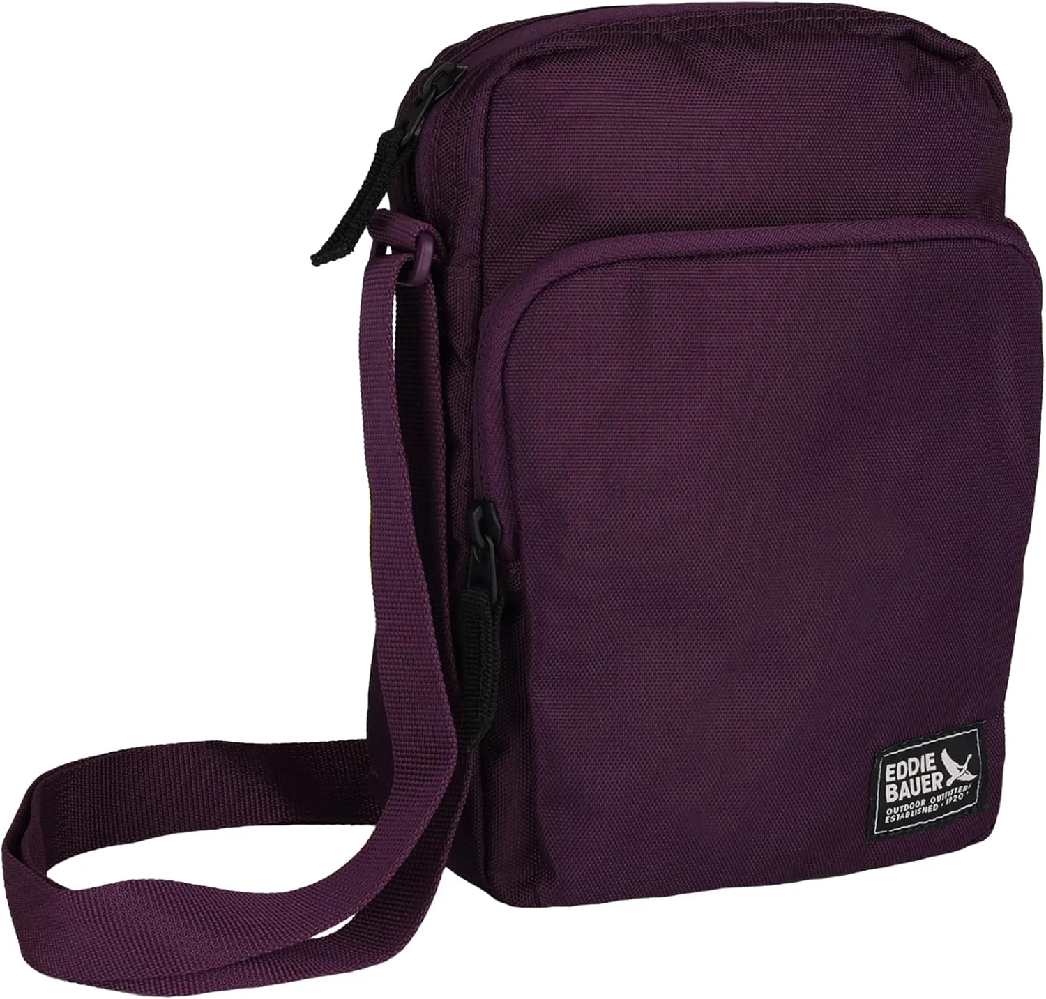 Eddie Bauer Jasper Crossbody Bag | Everyday Carry | Lightweight | Travel | Adjustable | 3L, Dark Plum, One Size