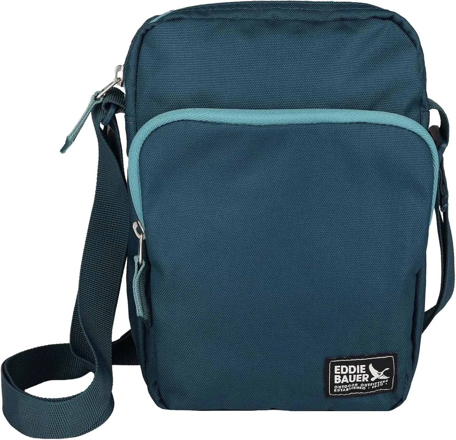 Eddie Bauer Jasper Crossbody Bag | Everyday Carry | Lightweight | Travel | Adjustable | 3L, Peacock, One Size