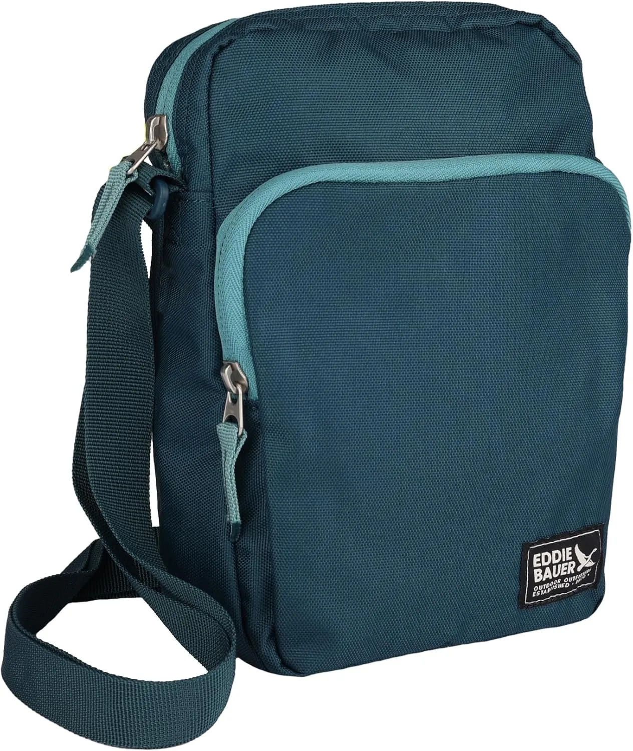 Eddie Bauer Jasper Crossbody Bag | Everyday Carry | Lightweight | Travel | Adjustable | 3L, Peacock, One Size