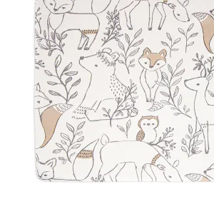 Ezra Crib Fitted Sheet  Woodland