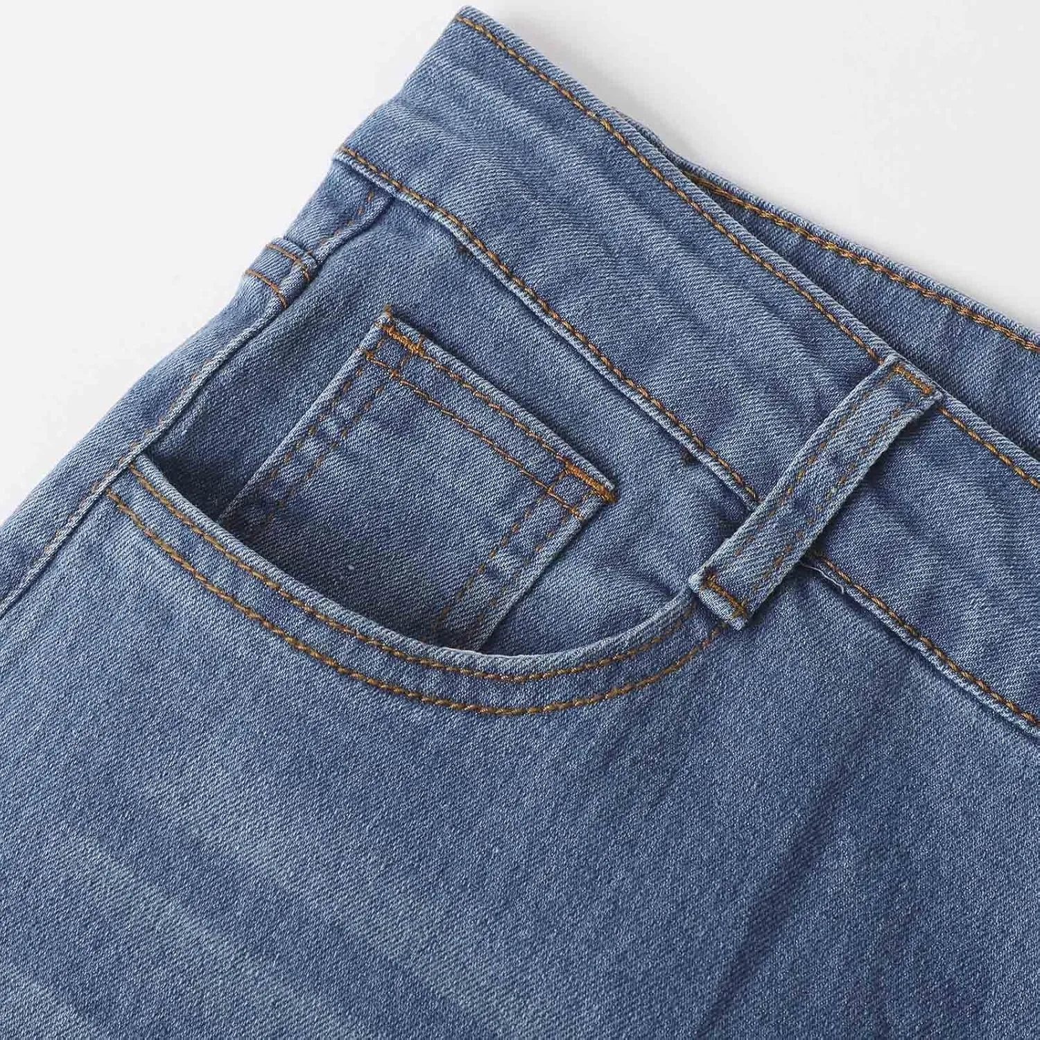 FZVYD Womens Wide Leg Jeans High Waisted Stretchy Trendy Casual Work Denim Pants Trousers Stretch Loose Trousers with Pockets