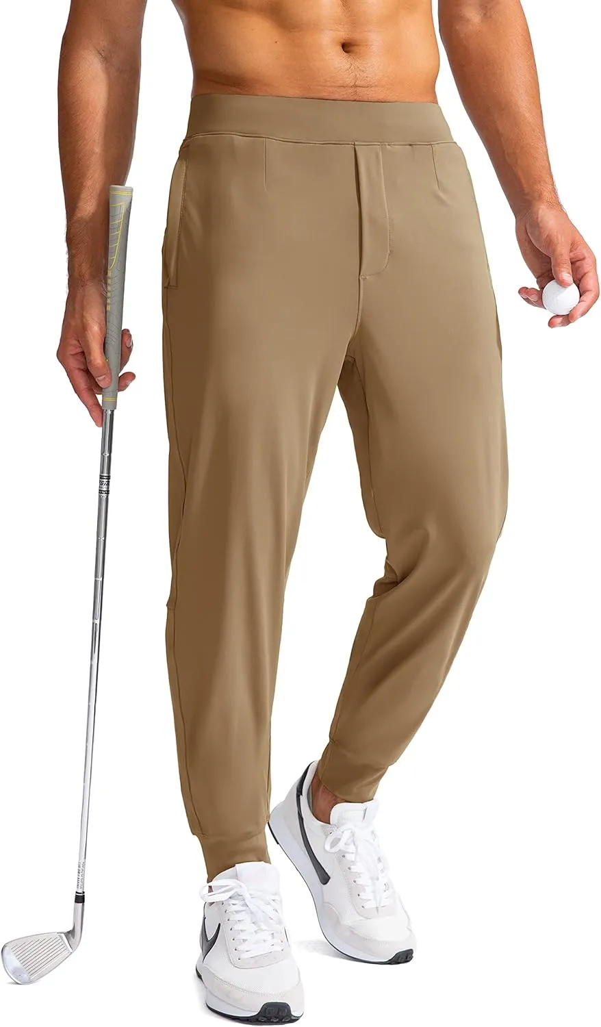 G Gradual Men's Golf Joggers Pants with Zipper Pockets Stretch Sweatpants Slim Fit Track Pants Joggers for Men Work Running