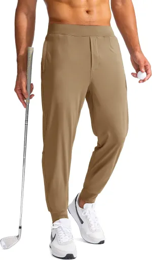 G Gradual Men's Golf Joggers Pants with Zipper Pockets Stretch Sweatpants Slim Fit Track Pants Joggers for Men Work Running