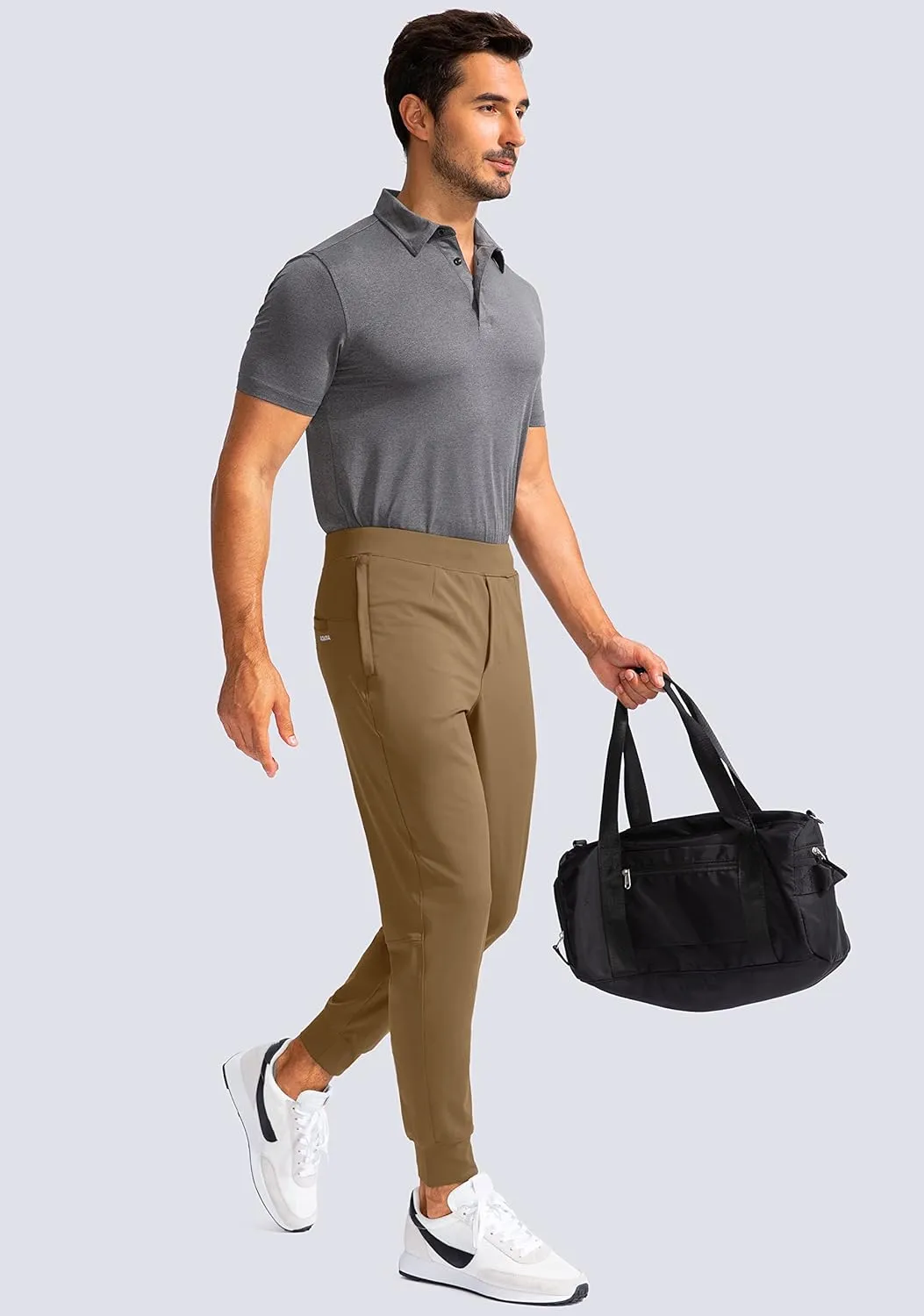 G Gradual Men's Golf Joggers Pants with Zipper Pockets Stretch Sweatpants Slim Fit Track Pants Joggers for Men Work Running