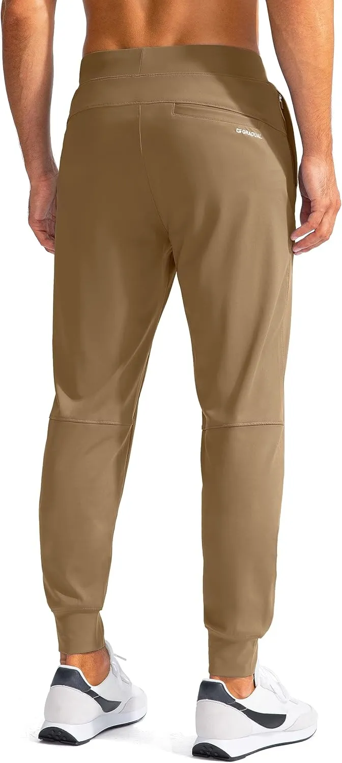 G Gradual Men's Golf Joggers Pants with Zipper Pockets Stretch Sweatpants Slim Fit Track Pants Joggers for Men Work Running