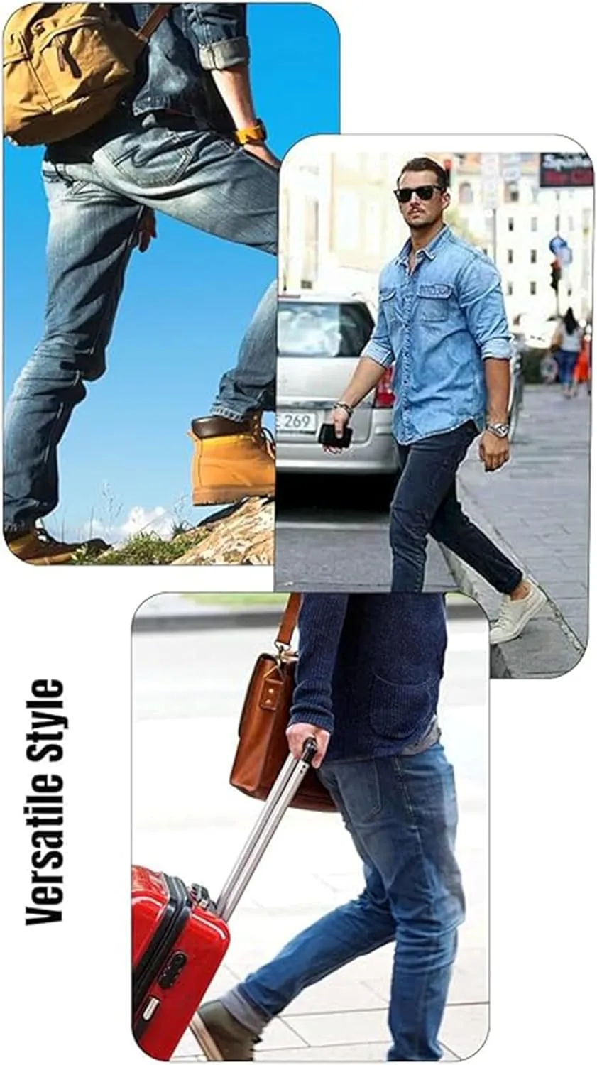 Galaxy by Harvic Men's 3-Pack Flex Stretch Slim Straight Jeans with 5 Pocket Ultimate Comfort Pants (Sizes, 30-42)