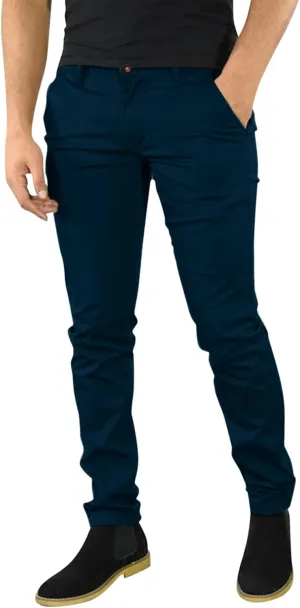 GOKKILRW Mens Chinos Slim Fit Skinny Dress Pants Flat Front Stretch Business Work Tapered Pants Comfy Casual Solid Golf Pants