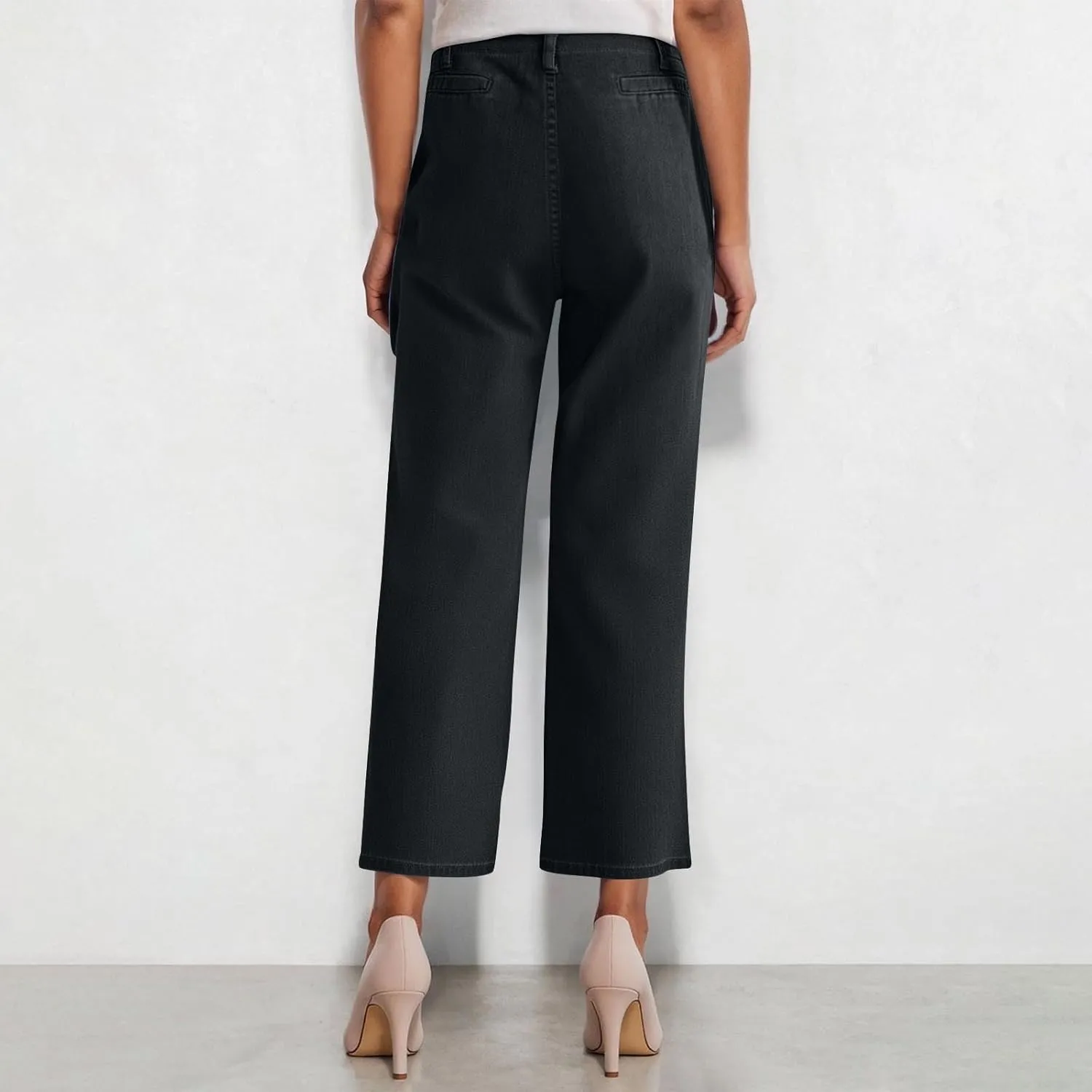 High Waisted Jeans for Women Casual Wide Leg Denim Pants High Rise Stretchy Baggy Jean Pants with Pockets Streetwear