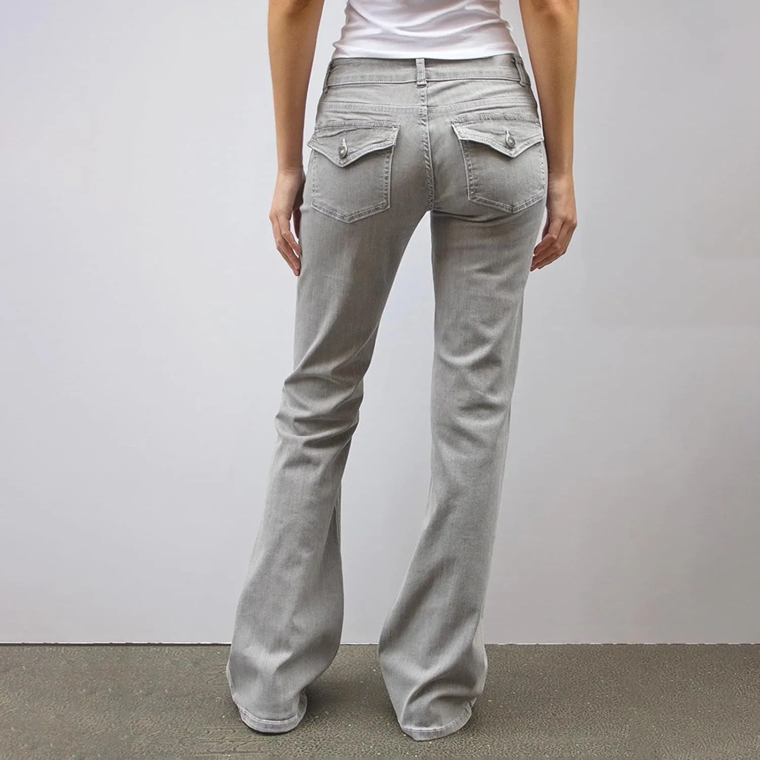 High Waisted Jeans for Women Straight Leg Denim Pants Wide Leg Jeans High Rise Baggy Pant with Pocket Y2K Streetwear