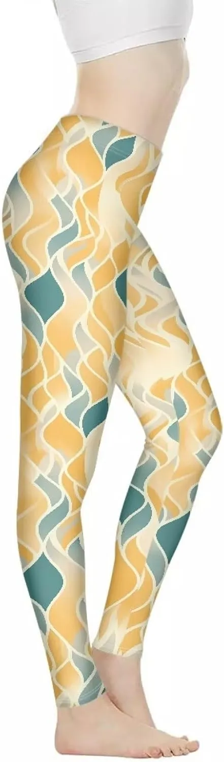 Irisjudy Christmas Elk Leggings for Women Thanksgiving Pumpkin High Waist Tummy Control Legging Purple Bat Running Yoga Pants