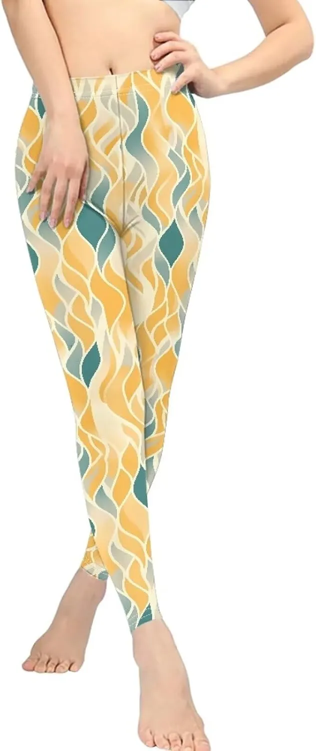 Irisjudy Christmas Elk Leggings for Women Thanksgiving Pumpkin High Waist Tummy Control Legging Purple Bat Running Yoga Pants
