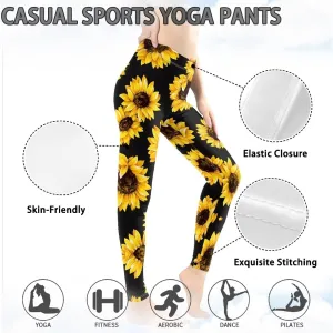 Irisjudy Women Full Length Leggings, Ethnic Geometric High Waist Stretchy Workout Tights, Ladybug Comfy Yoga Pants Plus Size