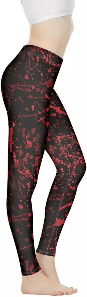 Irisjudy Women Full Length Leggings, Ethnic Geometric High Waist Stretchy Workout Tights, Ladybug Comfy Yoga Pants Plus Size